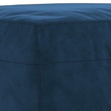 vidaXL Πάγκος Μπλε 100x35x41cm Βελούδινος 1 τεμ.