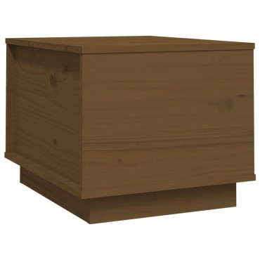 vidaXL Τραπεζάκι Σαλονιού Καφέ Μελί 40x50x35cm Μασίφ Ξύλο Πεύκου 1 τεμ.