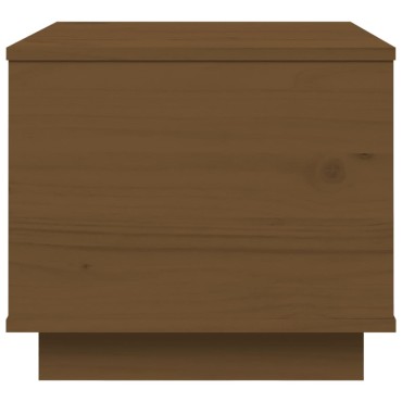 vidaXL Τραπεζάκι Σαλονιού Καφέ Μελί 40x50x35cm Μασίφ Ξύλο Πεύκου 1 τεμ.