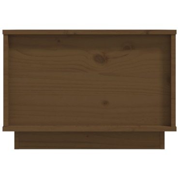 vidaXL Τραπεζάκι Σαλονιού Καφέ Μελί 40x50x35cm Μασίφ Ξύλο Πεύκου 1 τεμ.