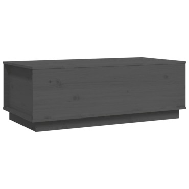 vidaXL Τραπεζάκι Σαλονιού Γκρι 100x50x35cm από Μασίφ Ξύλο Πεύκου 1 τεμ.