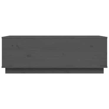 vidaXL Τραπεζάκι Σαλονιού Γκρι 100x50x35cm από Μασίφ Ξύλο Πεύκου 1 τεμ.