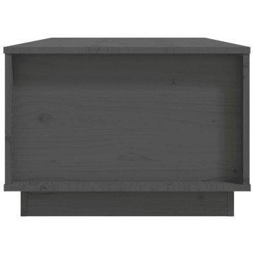 vidaXL Τραπεζάκι Σαλονιού Γκρι 100x50x35cm από Μασίφ Ξύλο Πεύκου 1 τεμ.