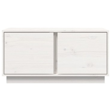 vidaXL Τραπεζάκι Σαλονιού Λευκό 80x50x40cm από Μασίφ Ξύλο Πεύκου 1 τεμ.