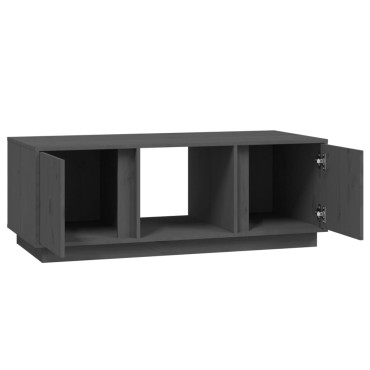 vidaXL Τραπεζάκι Σαλονιού Γκρι 110x50x40cm από Μασίφ Ξύλο Πεύκου 1 τεμ.