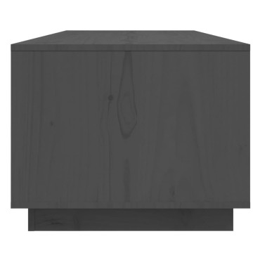 vidaXL Τραπεζάκι Σαλονιού Γκρι 110x50x40cm από Μασίφ Ξύλο Πεύκου 1 τεμ.