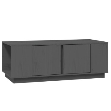 vidaXL Τραπεζάκι Σαλονιού Γκρι 110x50x40cm από Μασίφ Ξύλο Πεύκου 1 τεμ.