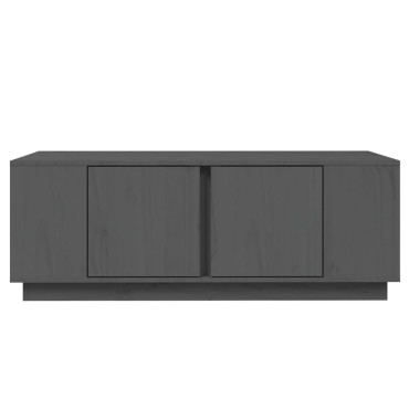 vidaXL Τραπεζάκι Σαλονιού Γκρι 110x50x40cm από Μασίφ Ξύλο Πεύκου 1 τεμ.