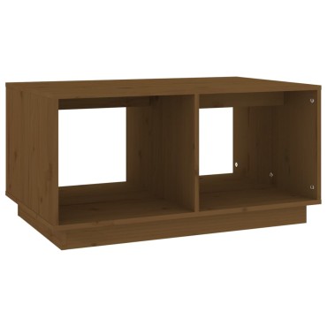 vidaXL Τραπεζάκι Σαλονιού Καφέ Μελί 80x50x40cm Μασίφ Ξύλο Πεύκου 1 τεμ.