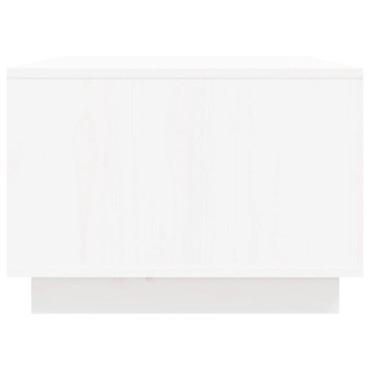 vidaXL Τραπεζάκι Σαλονιού Λευκό 80x50x35cm από Μασίφ Ξύλο Πεύκου 1 τεμ.