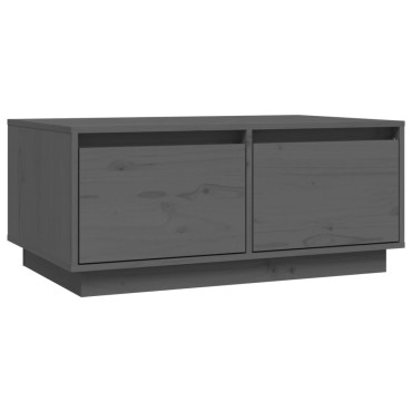 vidaXL Τραπεζάκι Σαλονιού Γκρι 80x50x35cm από Μασίφ Ξύλο Πεύκου 1 τεμ.