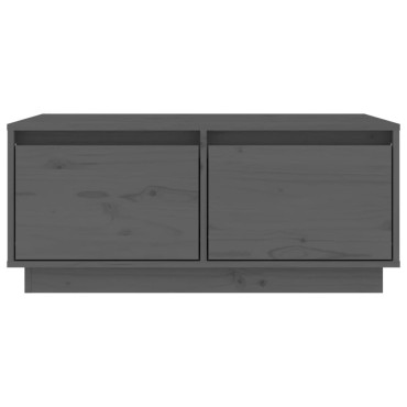 vidaXL Τραπεζάκι Σαλονιού Γκρι 80x50x35cm από Μασίφ Ξύλο Πεύκου 1 τεμ.
