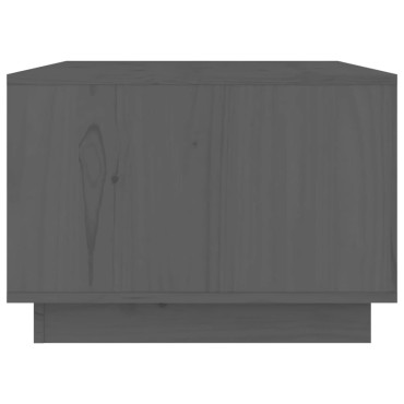 vidaXL Τραπεζάκι Σαλονιού Γκρι 80x50x35cm από Μασίφ Ξύλο Πεύκου 1 τεμ.