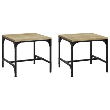 vidaXL Τραπεζάκια Σαλονιού 2 τεμ. Sonoma Δρυς 40x40x35cm Επεξ. Ξύλο