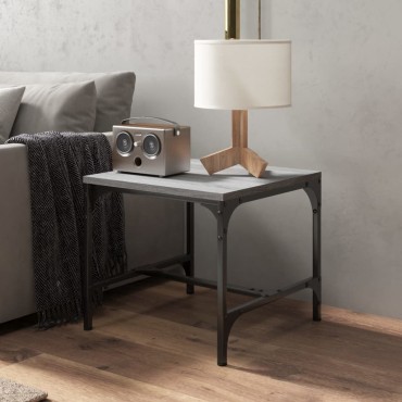 vidaXL Βοηθητικό Τραπέζι Γκρι Sonoma 40x40x35cm Επεξεργασμένο Ξύλο