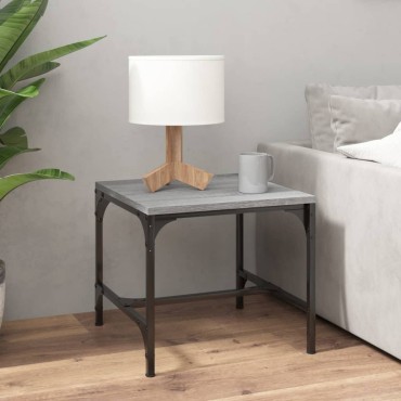 vidaXL Τραπεζάκια Σαλονιού 2 τεμ. Γκρι Sonoma 40x40x35cm Επεξ. Ξύλο