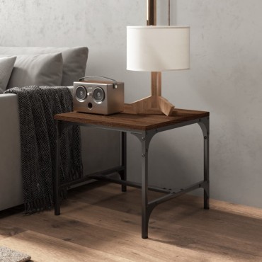 vidaXL Βοηθητικό Τραπέζι Καφέ Δρυς 40x40x35cm Επεξεργασμένο Ξύλο