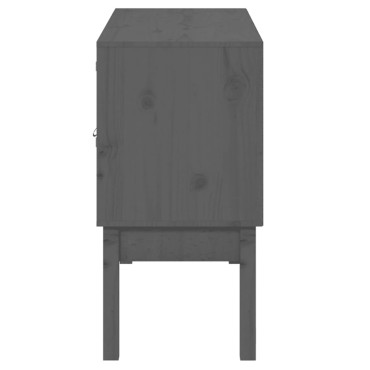 vidaXL Συρταριέρα Γκρι 110x40x78cm από Μασίφ Ξύλο Πεύκου 1 τεμ.