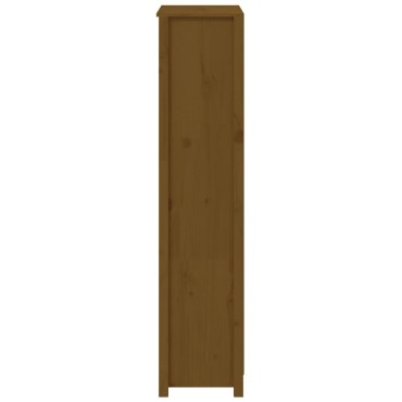 vidaXL Ντουλάπι Ψηλό Καφέ Μέλι 80x35x154cm από Μασίφ Ξύλο Πεύκου 1 τεμ.