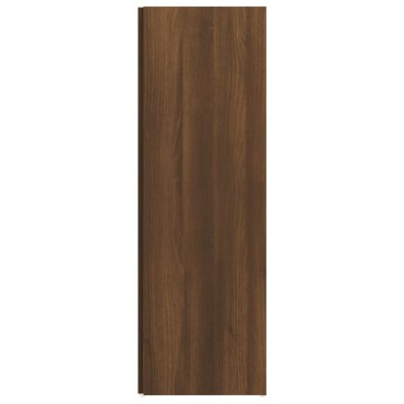 vidaXL Γωνιακό Έπιπλο Καφέ δρυς 33x33x100cm από Επεξεργ. Ξύλο