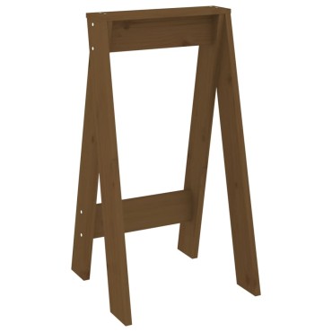 vidaXL Σκαμπό 2 τεμ. Μελί 40x40x75cm από Μασίφ Ξύλο Πεύκου
