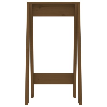 vidaXL Σκαμπό 2 τεμ. Μελί 40x40x75cm από Μασίφ Ξύλο Πεύκου