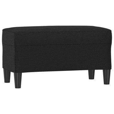 vidaXL Πάγκος Μαύρος 70x35x41cm από Συνθετικό Δέρμα 1 τεμ.