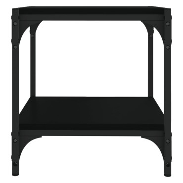 vidaXL Έπιπλο Τηλεόρασης Μαύρο 40x33x41cm Επεξεργασμένο Ξύλο & Ατσάλι