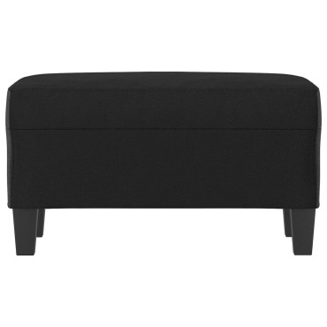 vidaXL Πάγκος Μαύρος 70x35x41cm από Συνθετικό Δέρμα 1 τεμ.