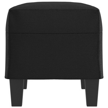 vidaXL Πάγκος Μαύρος 70x35x41cm από Συνθετικό Δέρμα 1 τεμ.
