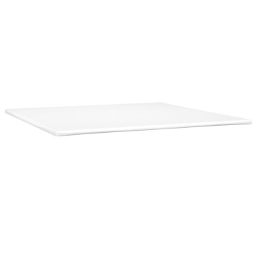 vidaXL Κρεβάτι Boxspring με Στρώμα Καφέ 200x200cm Συνθετικό Δέρμα 1 τεμ. - Διπλό