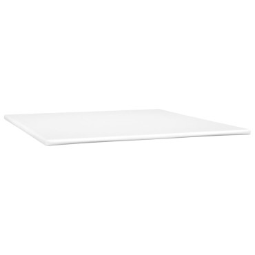 vidaXL Κρεβάτι Boxspring με Στρώμα Γκρι 180x200cm Συνθετικό Δέρμα 1 τεμ. - Διπλό