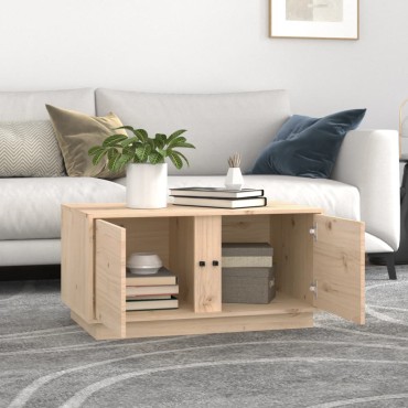 vidaXL Τραπεζάκι Σαλονιού 80x50x40cm από Μασίφ Ξύλο Πεύκου 1 τεμ.