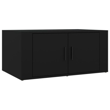 vidaXL Τραπεζάκι Σαλονιού Μαύρο 80x50x36cm Επεξεργασμένο Ξύλο 1 τεμ.