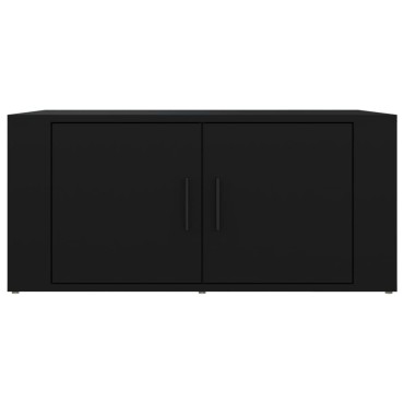 vidaXL Τραπεζάκι Σαλονιού Μαύρο 80x50x36cm Επεξεργασμένο Ξύλο 1 τεμ.