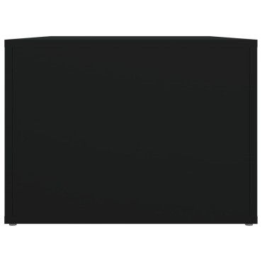 vidaXL Τραπεζάκι Σαλονιού Μαύρο 80x50x36cm Επεξεργασμένο Ξύλο 1 τεμ.