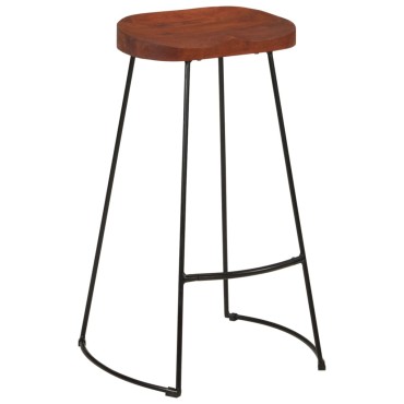 vidaXL Σκαμπό Μπαρ Gavin 2 τεμ. 50x40x78cm από Μασίφ Ξύλο Μάνγκο