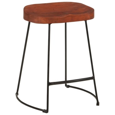 vidaXL Σκαμπό Μπαρ Gavin 2 τεμ. 45x38x53cm από Μασίφ Ξύλο Μάνγκο