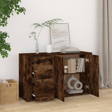 vidaXL Ντουλάπι Καπνιστή Δρυς 100x33x59,5cm από Επεξεργασμένο Ξύλο 1 τεμ.