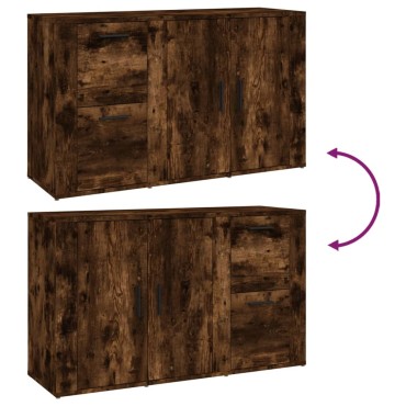 vidaXL Ντουλάπι Καπνιστή Δρυς 100x33x59,5cm από Επεξεργασμένο Ξύλο 1 τεμ.