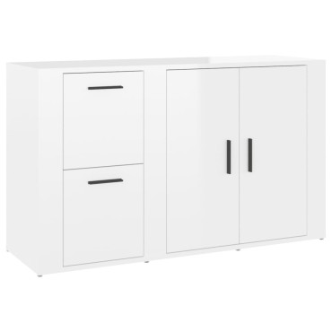 vidaXL Ντουλάπι Γυαλιστερό Λευκό 100x33x59,5cm Επεξεργασμένο Ξύλο 1 τεμ.