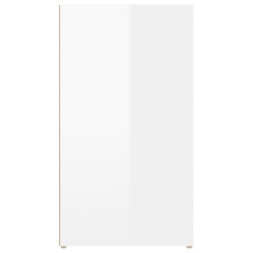 vidaXL Ντουλάπι Γυαλιστερό Λευκό 100x33x59,5cm Επεξεργασμένο Ξύλο 1 τεμ.