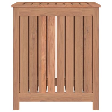 vidaXL Καλάθι Άπλυτων 50x35x60 εκ. από Μασίφ Ξύλο Teak
