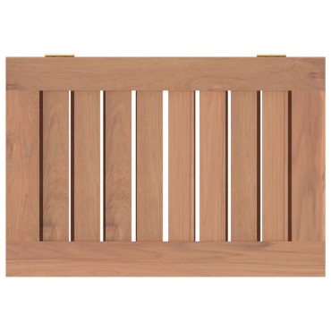 vidaXL Καλάθι Άπλυτων 50x35x60 εκ. από Μασίφ Ξύλο Teak