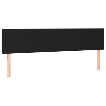 vidaXL Κρεβάτι Boxspring με Στρώμα Μαύρο 160x200 εκ. Υφασμάτινο