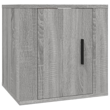 vidaXL Έπιπλα Τηλεόρασης Επιτοίχια Sonoma Δρυς 40x34,5x40εκ