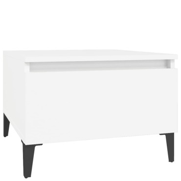 vidaXL Βοηθητικά Τραπέζια 2 τεμ. Λευκά 50x46x35cm Επεξεργασμένο Ξύλο