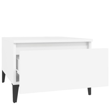 vidaXL Βοηθητικά Τραπέζια 2 τεμ. Λευκά 50x46x35cm Επεξεργασμένο Ξύλο