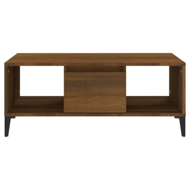 vidaXL Τραπεζάκι Σαλονιού Καφέ Δρυς 80x50x35cm Επεξεργασμ. Ξύλο 1 τεμ.
