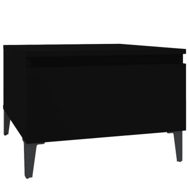 vidaXL Βοηθητικό Τραπέζι Μαύρο 50x46x35cm από Επεξεργασμένο Ξύλο 1 τεμ.
